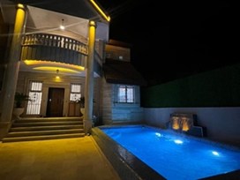 اجاره ویلا با استخر روباز محمود آباد